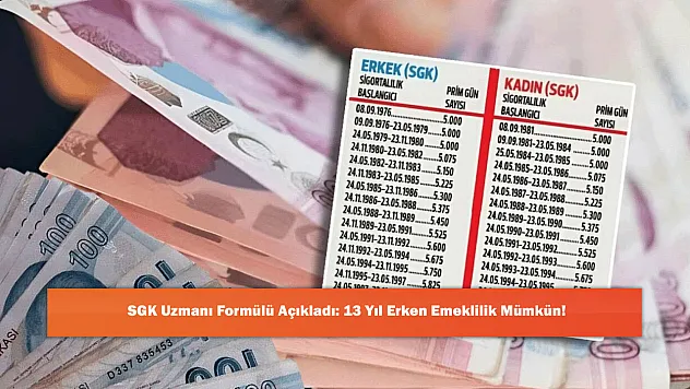 SGK Uzmanı Formülü Açıkladı: 13 Yıl Erken Emeklilik Mümkün!