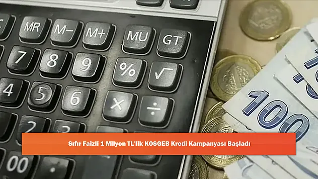 Sıfır Faizli 1 Milyon TL'lik KOSGEB Kredi Kampanyası Başladı