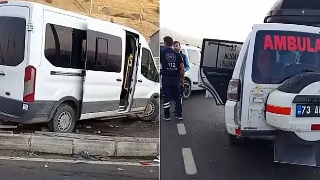 Şırnak'ta Feci Kaza: Servis Minibüsü ile Hafif Ticari Araç Çarpıştı – 13'ü Çocuk 19 Yaralı