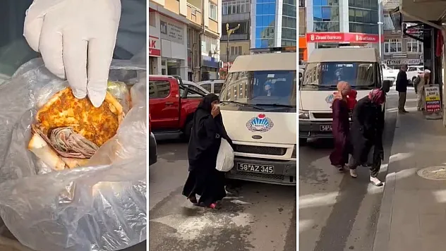Sivas'ta Dilenci Denetiminde Şaşırtan Yöntem: Paraları Lahmacunun İçine Gizledi