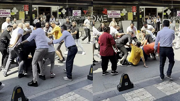 Sokak Ortasında Kavga: Yumruklar Havada Uçuştu