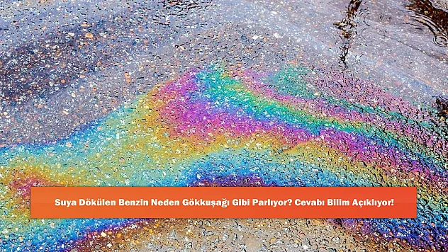Suya Dökülen Benzin Neden Gökkuşağı Gibi Parlıyor? Cevabı Bilim Açıklıyor!