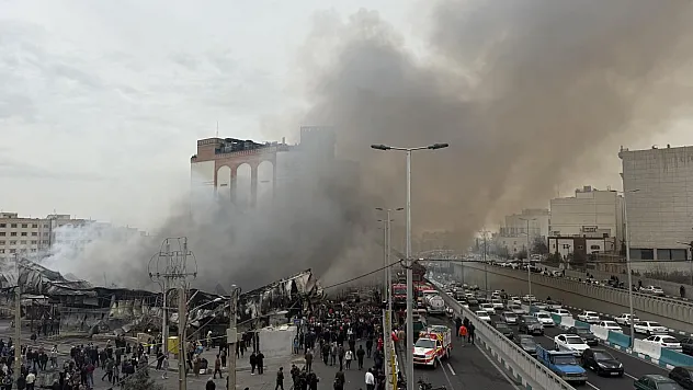 Tahran'da Çarşı Yangını: 200 Dükkan Kül Oldu