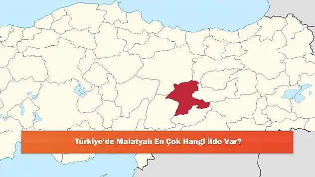 Türkiye'de Malatyalı En Çok Hangi İlde Var?