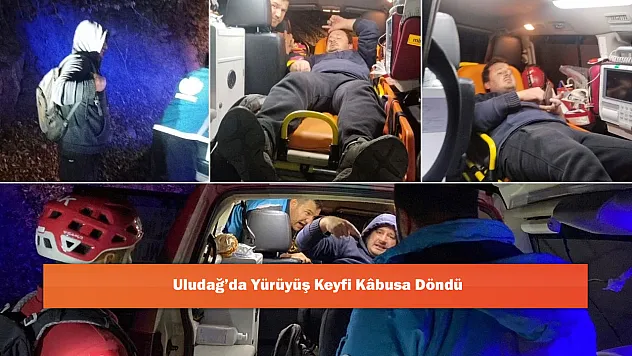 Uludağ'da Korku Dolu Anlar: Gece Yarısı Dağda Mahsur Kalan Vatandaş Ekipler Tarafından Kurtarıldı