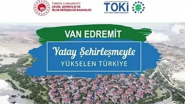 Van Edremit Sosyal Konut Projesinde Hak Sahipleri Kura Çekimiyle Belirlendi