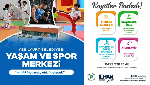 Yeşilyurt Belediyesi Spor Merkezi İçin Başvurular Başladı!