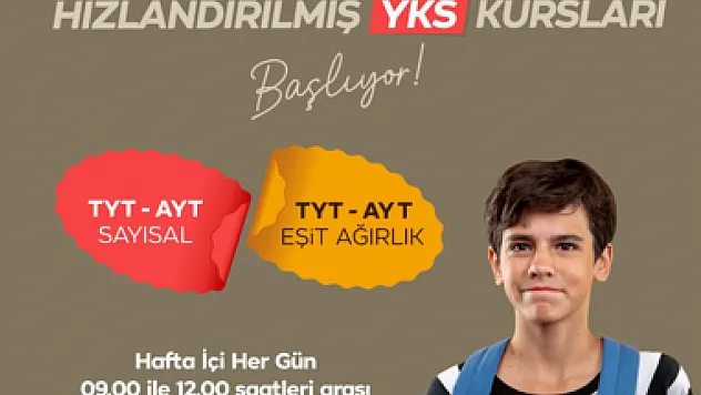 Yeşilyurt'ta Hızlandırılmış YKS Kursları Başlıyor!