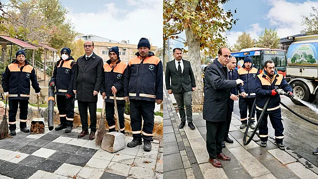 Yeşilyurt'ta Temizlik Çalışmaları Tüm Hızıyla Sürüyor