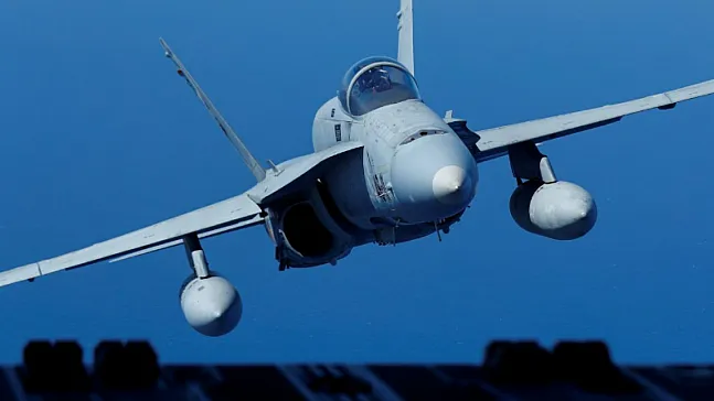 Hava Sahasına İzinsiz Girdi, F-18'ler Harekete Geçti! İHA Düşürüldü