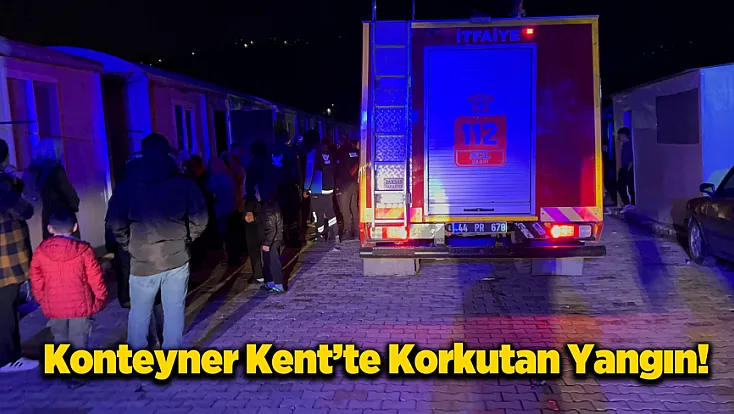 Battalgazi’de Konteyner Yangını Panik Yarattı! Maddi Hasar Var