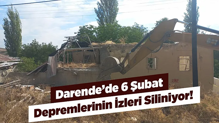 Darende’de Deprem Hasarlı Yapılar İçin Çalışma Başladı!