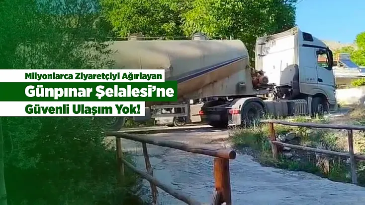 Darende’de Hafta Sonu Çile Var! Şelale Yolunda Ağır Tonajlı Araç İsyanı