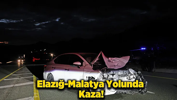 Elazığ-Malatya Yolunda Kaza: 3 Kişi Yaralı