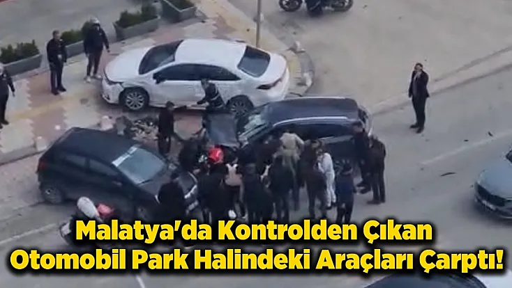 Güngör Caddesi'nde Kontrolden Çıkan Otomobil Duramadı Araçlara Çarptı!