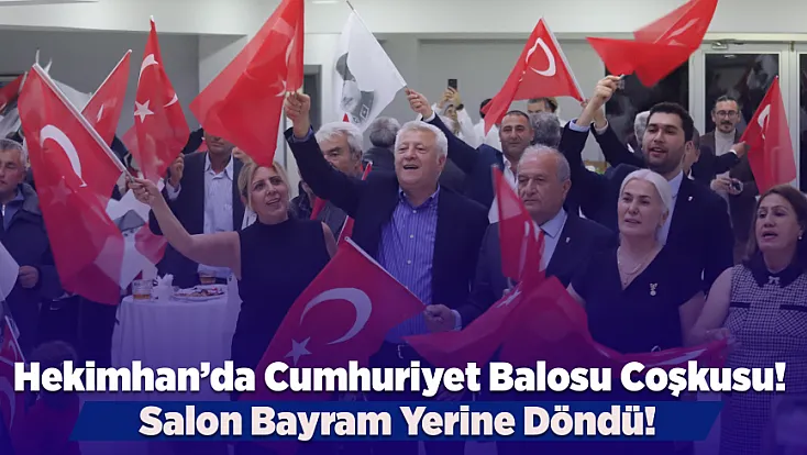 Hekimhan’da Cumhuriyet Gecesi! Türk Bayraklarıyla Salonları Doldurdular
