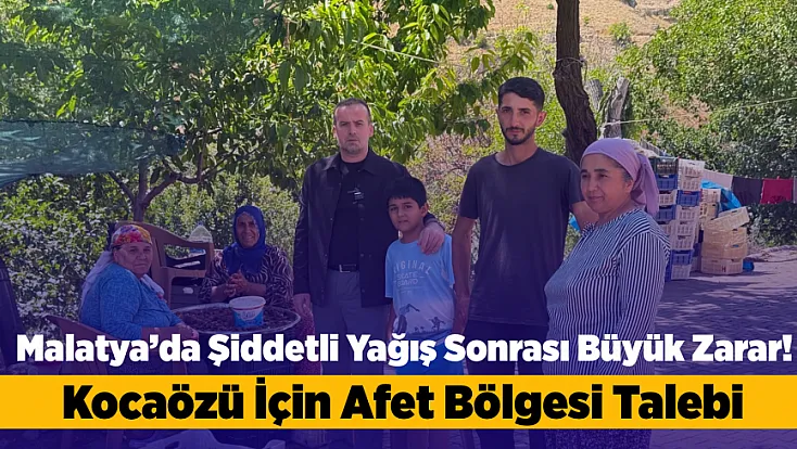 Hekimhan Kocaözü’nde Büyük Hasar! Sel Kayısı Bahçelerini Ve Evleri Vurdu
