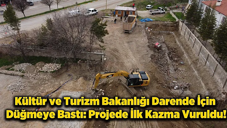 Kültür Bakanlığı'ndan Darende’ye Yatırım: Kütüphane İnşaatı Başladı!