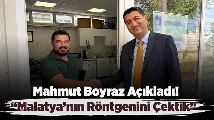 Mahmut Boyraz: “Malatya’nın Röntgenini Çektik, Artık Sahaya Hazırız”