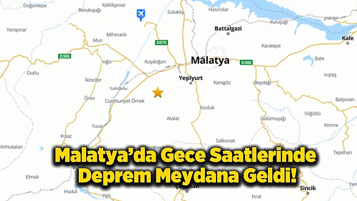 Malatya’da 3.5 Büyüklüğünde Deprem Meydana Geldi!