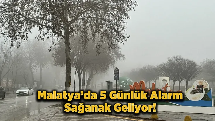 Malatya’da 5 Günlük Risk Kapıda! Sağanak Yağışlar Şehri Teslim Alacak