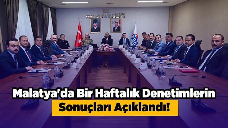 Malatya'da Asayiş Bilançosu Açıklandı! Binlerce Araç Denetlendi, Operasyonlar Arttı