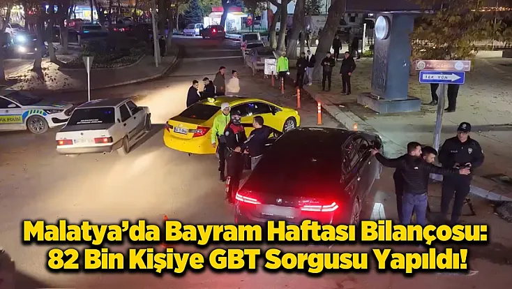 Malatya’da Bayram Denetimi Nefes Kesti: 82 Bin Sorgulama, 495 Men!