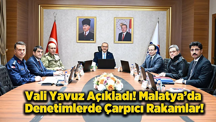 Malatya’da Bir Haftalık Denetim Bilançosu Açıklandı: Binlerce Sorgu, Yüzlerce İşlem