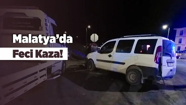 Malatya’da Çekici ile Hafif Ticari Araç Çarpıştı! Kazada 5 Kişi Yaralandı