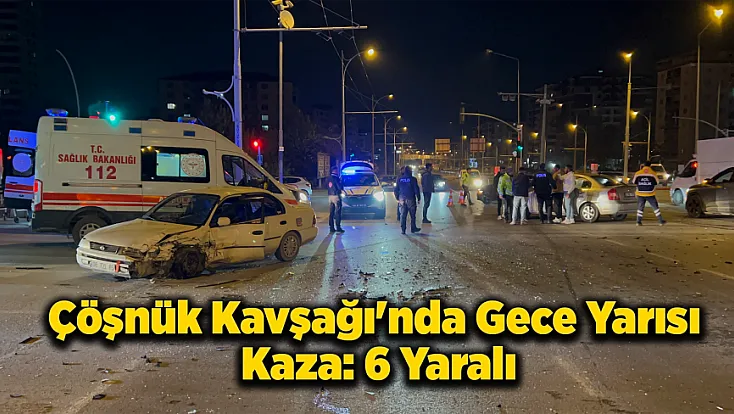Malatya'da Çöşnük Kavşağı'nda Kırmızı Işık İhlali Can Aldı: 6 Yaralı