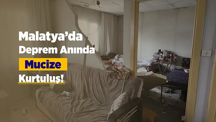 Malatya'da Depremde Duvar Yıkıldı! Genç Kız Son Anda Kurtarıldı