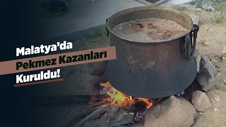 Malatya’da Dut Bereketi Başladı! Kazanlar Pekmez İçin Kaynıyor