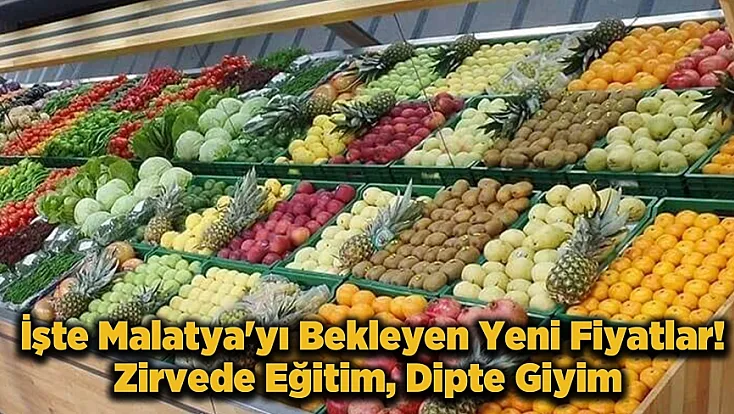 Malatya’da Enflasyon Tablosu! Konut ve Gıda Fiyatları Ne Kadar Arttı?