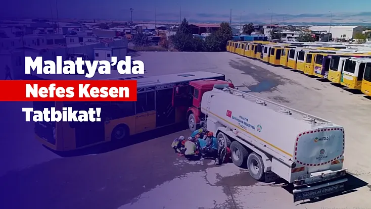 Malatya’da Gerçeği Aratmayan Kaza Tatbikatı! Yaralılar Ekipler Tarafından Kurtarıldı