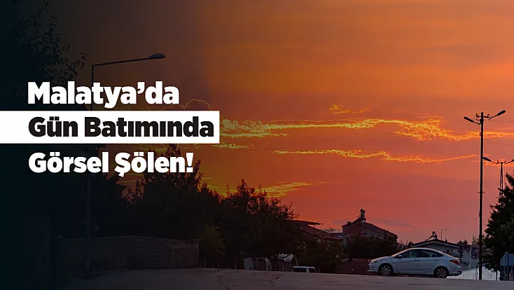 Malatya’da Gökyüzünde Beliren Kalp Şeklindeki Bulut İlgi Çekti!
