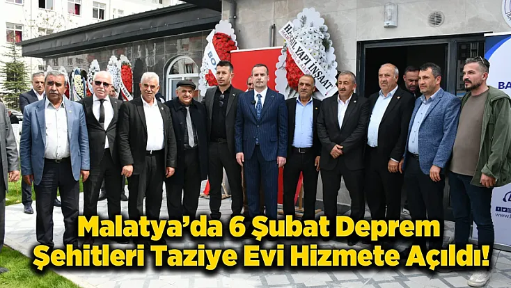 Malatya'da Göztepe Mahallesi Taziye Evi'ne Kavuştu!