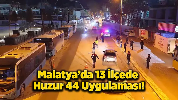 Malatya’da Huzur 44 Denetimi! Ruhsatsız Silahlar Ele Geçirildi