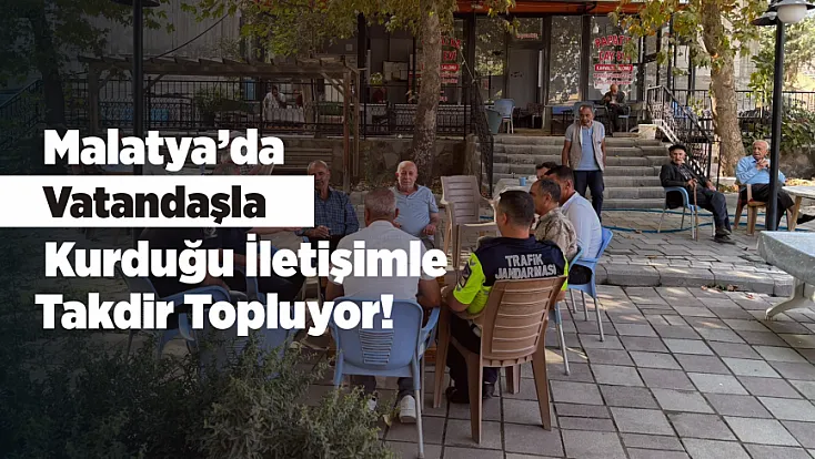Malatya’da Jandarma Komutanına Mahalle Halkından Destek!
