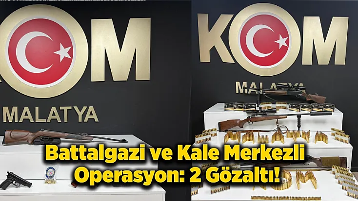Malatya'da Kaçak Silahlanmaya Büyük Darbe: 2 Gözaltı