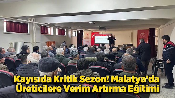 Malatya'da Kayısı Ağaçları İçin İlkbahar Reçetesi Açıklandı