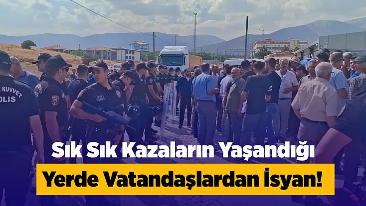 Malatya’da Kazaların Eksik Olmadığı Kavşakta İsyan!