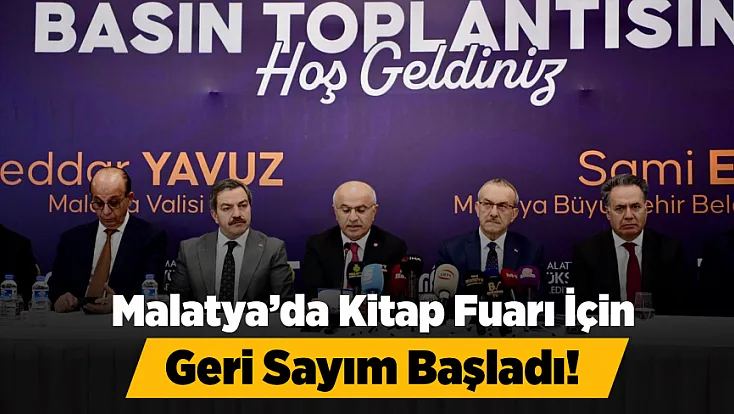 Malatya’da Kitap Fuarı Heyecanı! Hazırlıklar Tamam