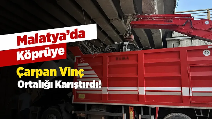 Malatya’da Köprüye Çarpan Kamyon Kazaya Neden Oldu!