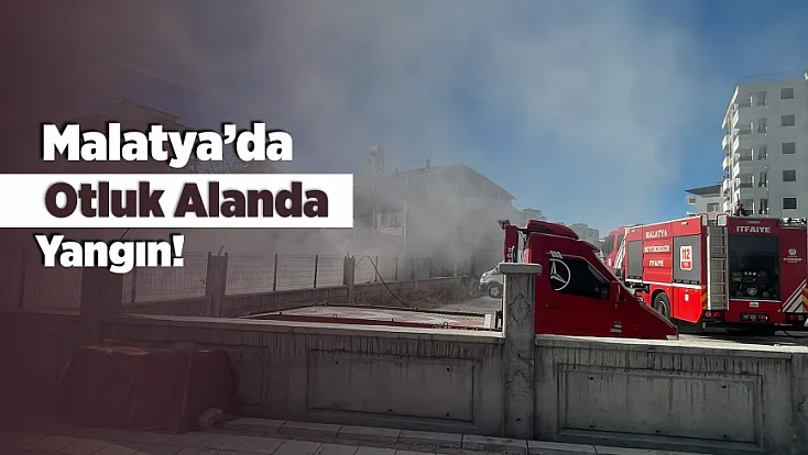 Malatya'da Kuru Otlar Bir Anda Alevlere Teslim Oldu!