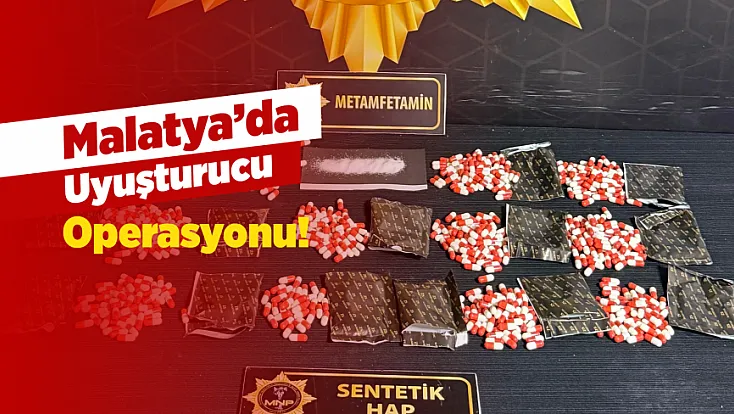 Malatya’da Narkotik Operasyonu! 4 Kilo 875 Gram Metamfetamin Ele Geçirildi