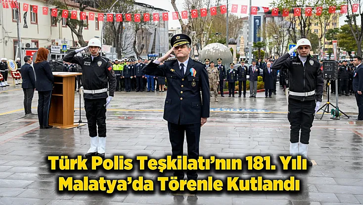 Malatya’da Polis Haftası Töreni! Atatürk Anıtı’na Çelenk Sunuldu