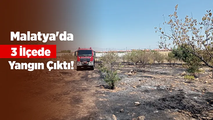 Malatya'da Sıcak Hava Sonrası Peş Peşe Alevler Yükseldi!