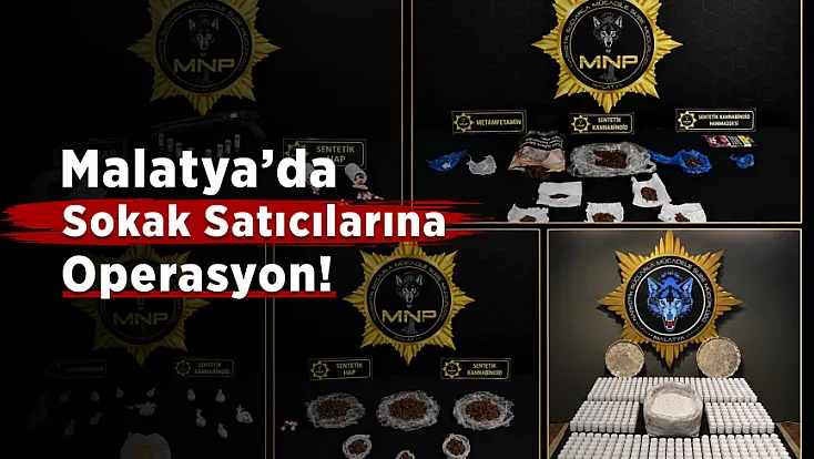 Malatya’da Sokak Satıcılarına Operasyon! 10 Şüpheli Tutuklandı