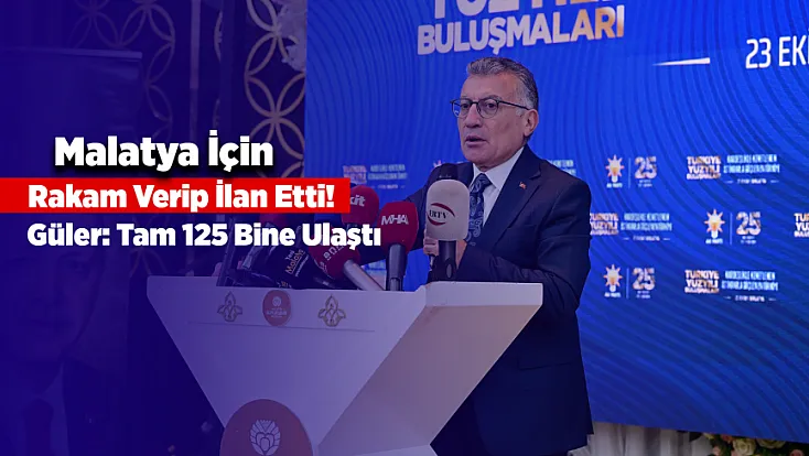Malatya'da Tarihi Seferberlik! Abdullah Güler Herkesin Beklediği Rakamı Açıkladı