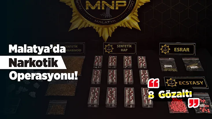 Malatya’da Torbacı Operasyonu! Çok Sayıda Uyuşturucu Madde Ele Geçirildi